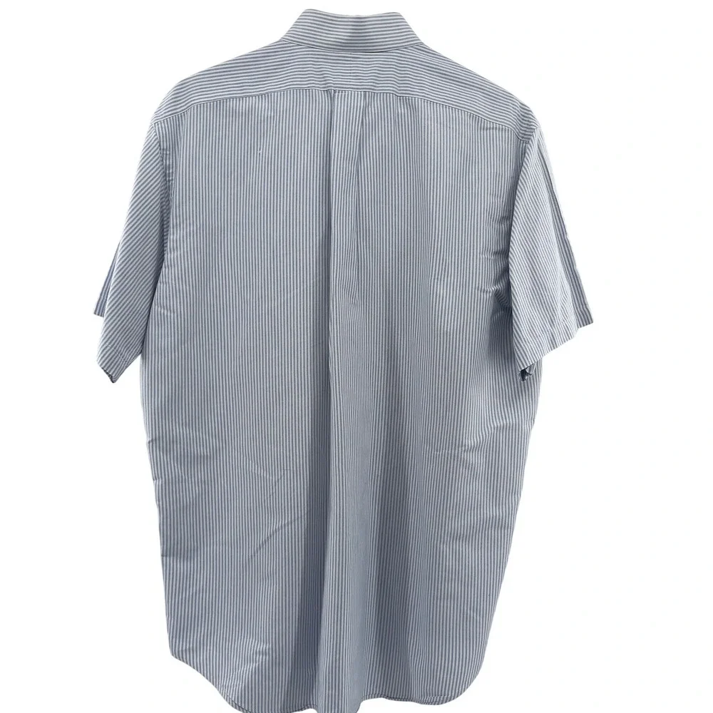 Ralph Lauren‎ Blake Mens Large Striped Short Sleeve Button Down Shirt - Picture 5 of 5